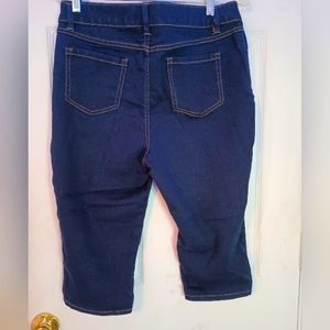 D jeans knee-high blue jean shorts 14 p 28 long new